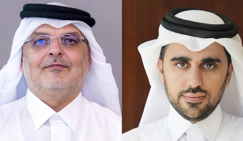 Mowasalat Chairman H E Doctor Engineer Saad bin Ahmed Al Mohannadi and Mowasalat CEO Ahmad Hassan Al Obaidly